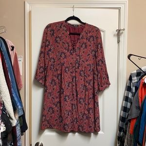 Madewell long sleeve mini dress
